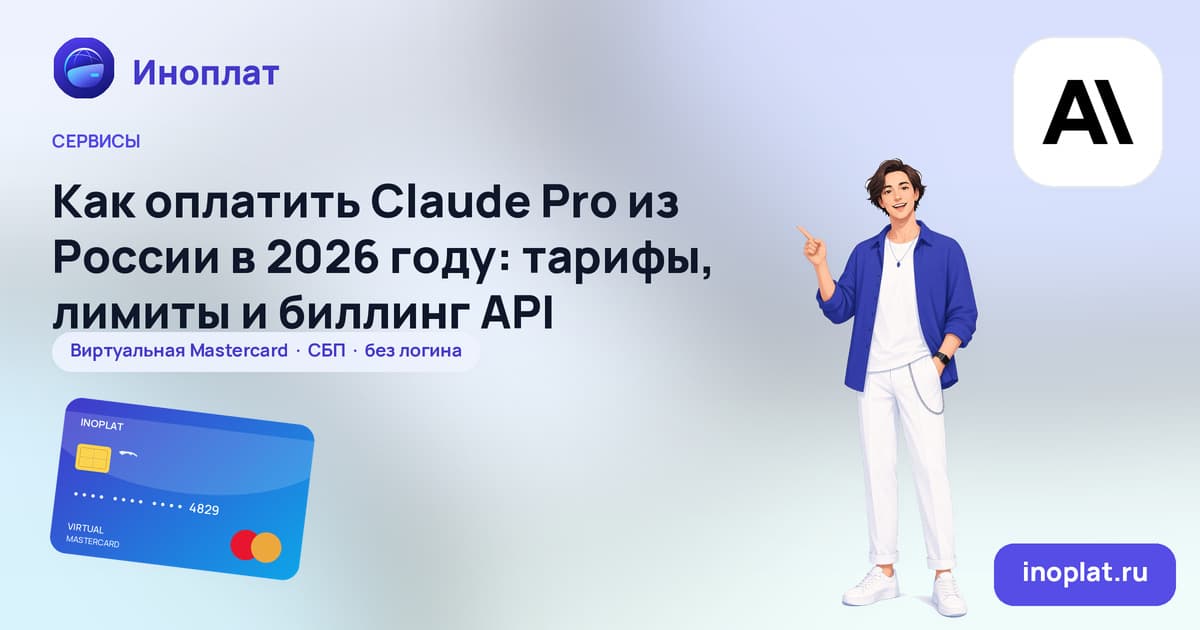 Как оплатить Claude Pro из России в 2026 году: тарифы, лимиты и биллинг API