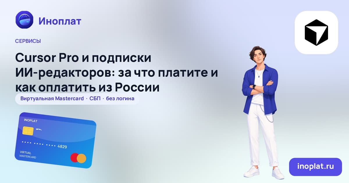 Cursor Pro и подписки ИИ-редакторов: за что платите и как оплатить из России