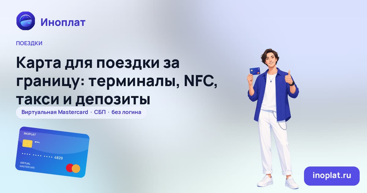 Карта для поездки за границу: терминалы, NFC, такси и депозиты