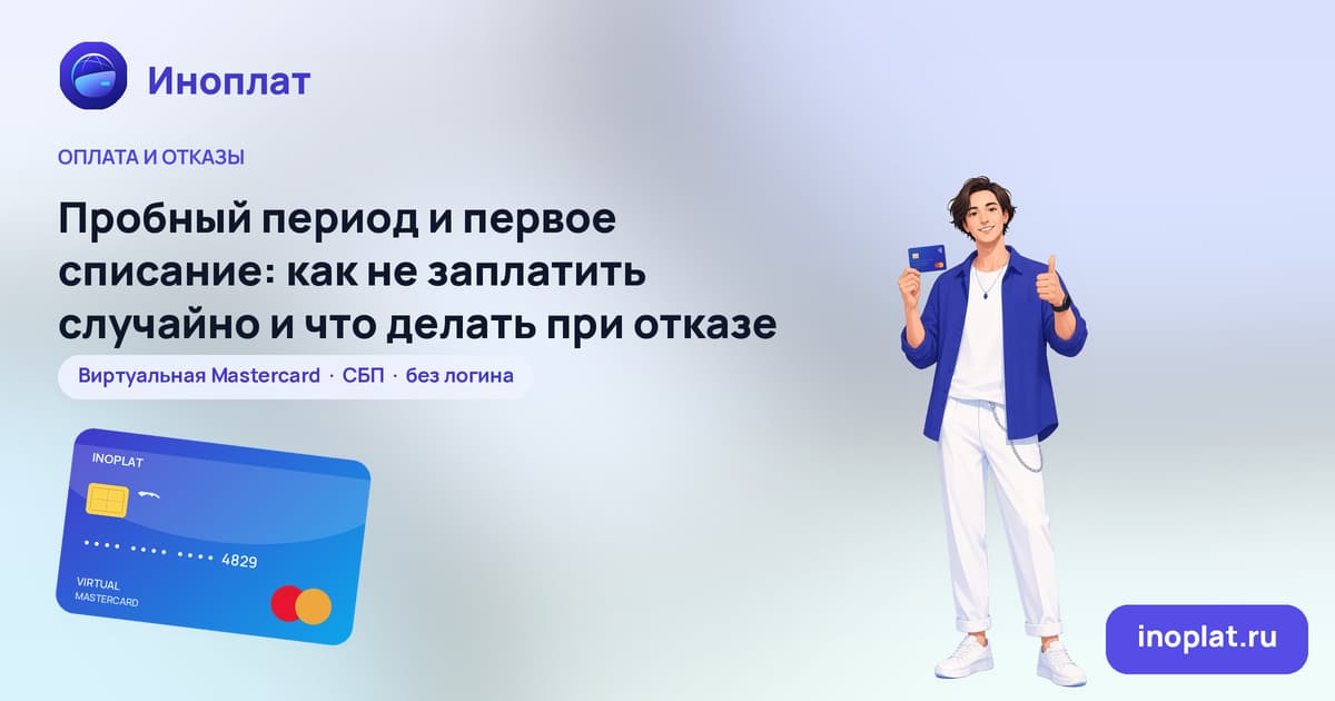 Пробный период и первое списание: как не заплатить случайно и что делать при отказе