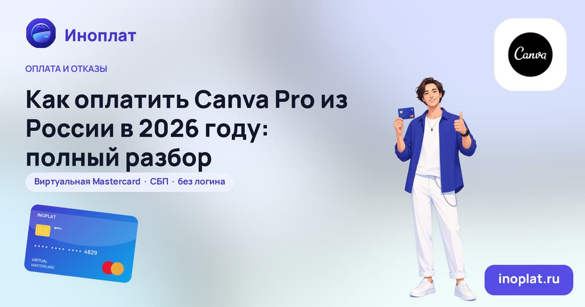 Как оплатить Canva Pro из России в 2026 году: полный разбор