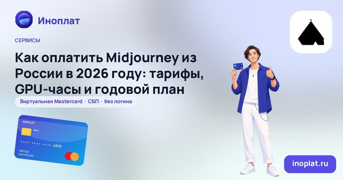 Как оплатить Midjourney из России в 2026 году: тарифы, GPU-часы и годовой план
