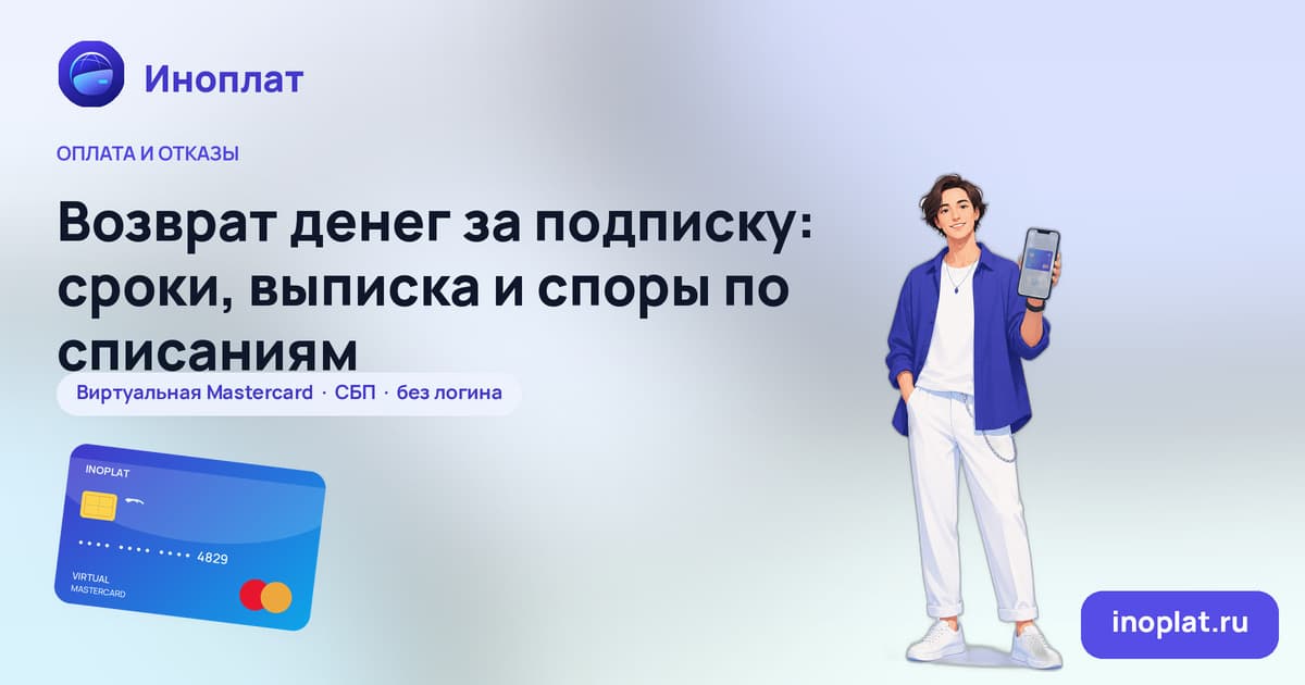 Возврат денег за подписку: сроки, выписка и споры по списаниям