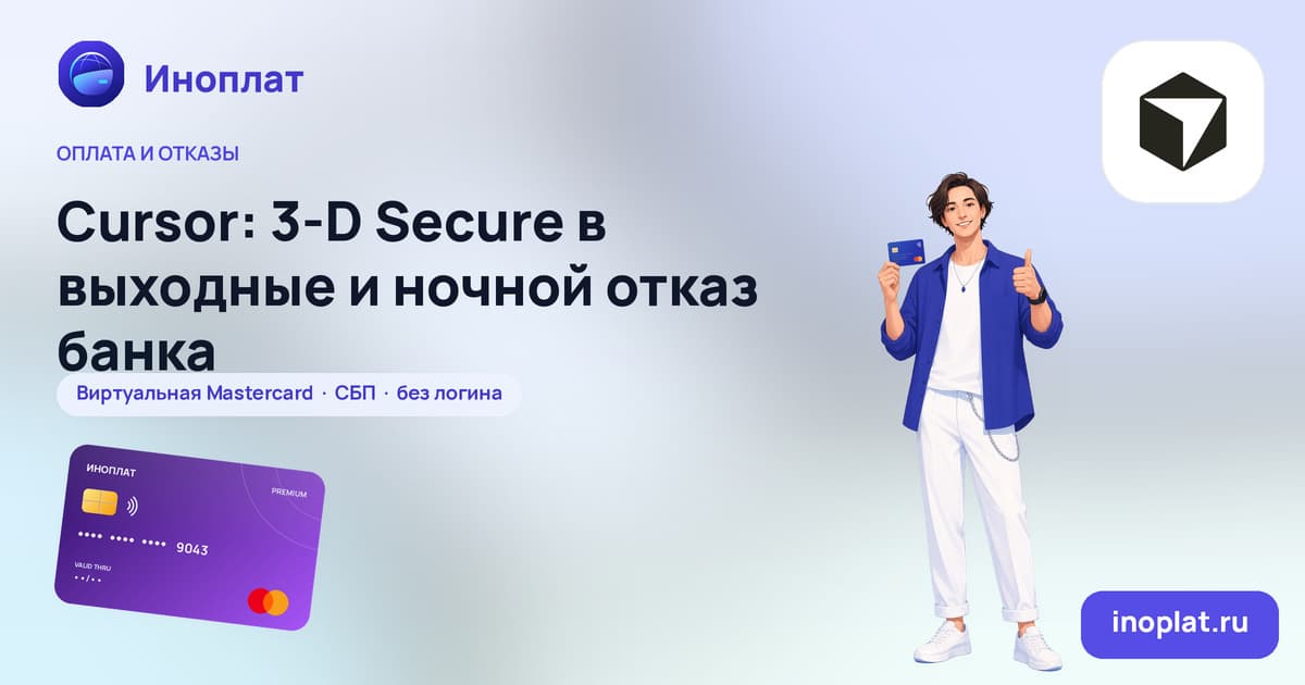 Cursor: 3‑D Secure в выходные и ночной отказ банка